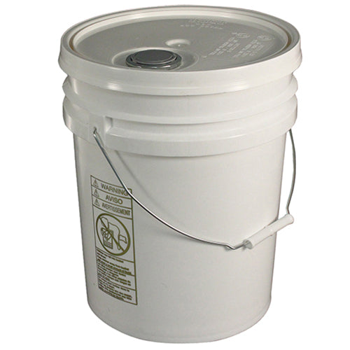 Impact® 5 Gallon Pail w/ Lid, White, 5/Case (IMP5515CT)
