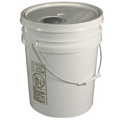 Impact® 5 Gallon Pail w/ Lid, White, 5/Case (IMP5515CT)