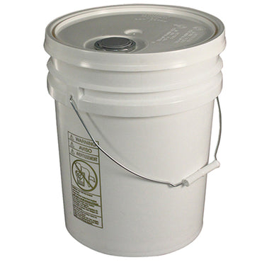 Impact® 5 Gallon Pail w/ Lid, White, 5/Case (IMP5515CT)