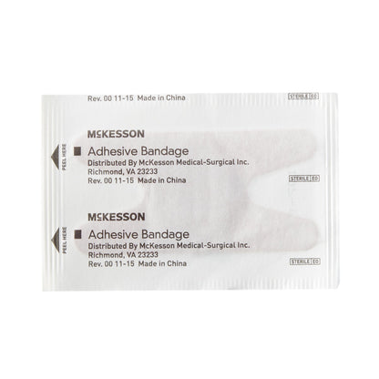 McKesson Adhesive Strip 1-1/2 X 3 Inch Fabric Knuckle Tan Sterile (466873_BX)