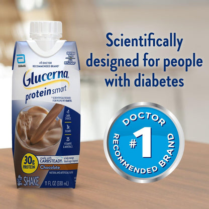 Glucerna® Protein Smart Shake Oral Supplement Chocolate Flavor Liquid 11 oz. Reclosable Carton (1199104_CS)