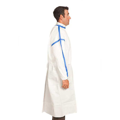 TrueCare Biomedix Chemotherapy Procedure Gown X-Large White Sterile ASTM F739-12 Disposable (1136420_CT)