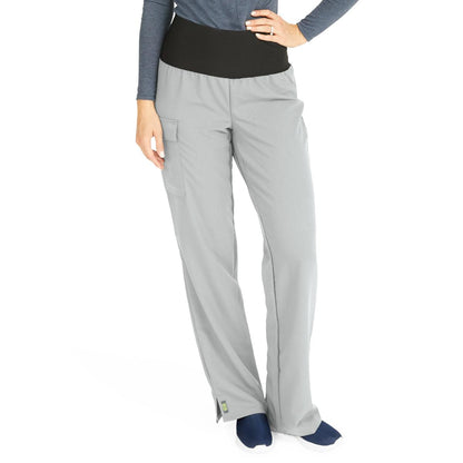 ocean-ave-womens-stretch-wide-waistband-scrub-pants-with-cargo-pocket-gray-tall-inseam-size-s-1-ea-5560gryxxl_1