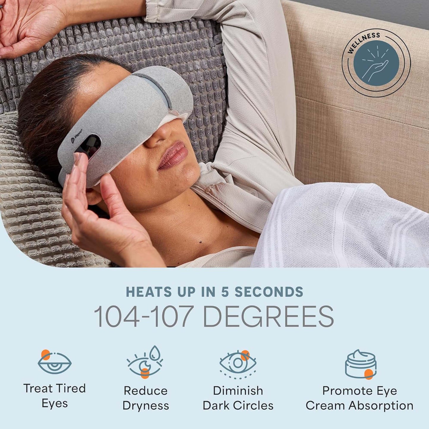 Oculax Vibration Therapy Mask Head / Eyes One Size Fits Most (1271038_EA)