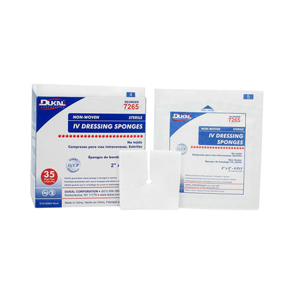 Dukal™ I.V. Sponge 2 X 2 Inch 6-Ply Sterile 2 per Pack (768873_CS)