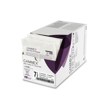 GAMMEX® Non-Latex PI Textured Surgical Glove Size 7.5 Sterile Polyisoprene Standard Cuff Length Fully Textured White Chemo Tested (890679_PR)