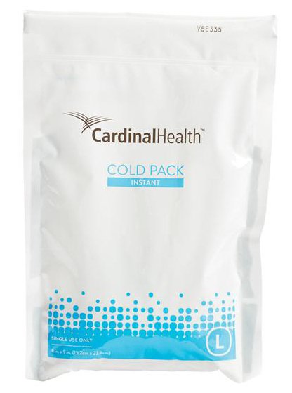 Cardinal Health™ Instant Cold Pack General Purpose Large 6 X 9 Inch Plastic / Ammonium Nitrate / Water Disposable (316550_CS)