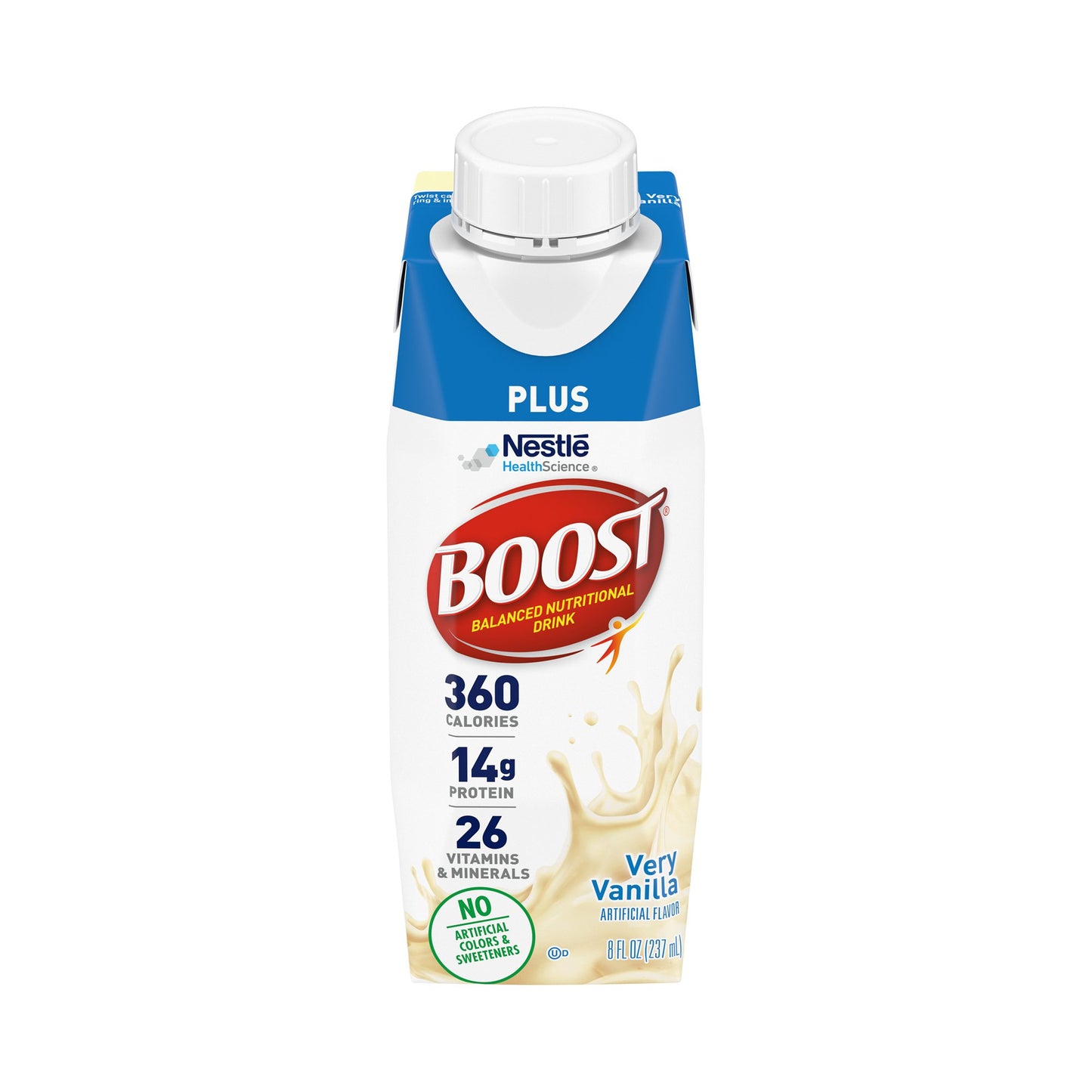 Boost Plus® Oral Supplement Very Vanilla Flavor Liquid 8 oz. Carton (1178526_CS)