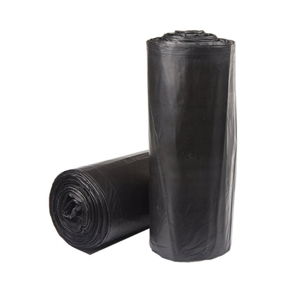 McKesson Trash Bag 56 gal. Black LLDPE 1.5 mil 43 X 47 Inch Star Seal Bottom Coreless Roll (1137659_CS)