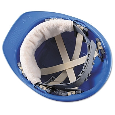 Occunomix Terry Toppers® Snap On Hard Hat Sweatband, Terry Cloth, Beige, 20 PK (561-870B20-15)