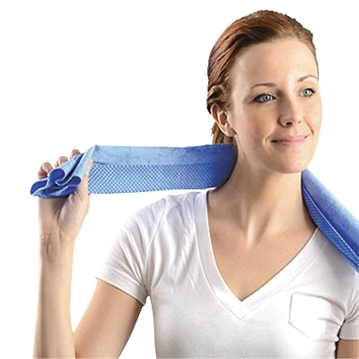 Occunomix MiraCool® Cooling Towel, 14 in W, 29.5 in L, Blue (561-931-BL)