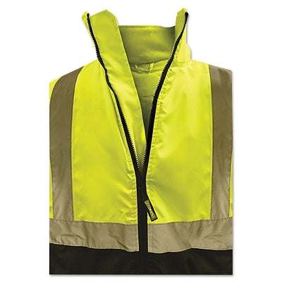 Occunomix Black Bottom Bomber Jacket, 300 Denier Polyester Oxford with PU Coating, Medium (561-LUX-250-JB-BYM)