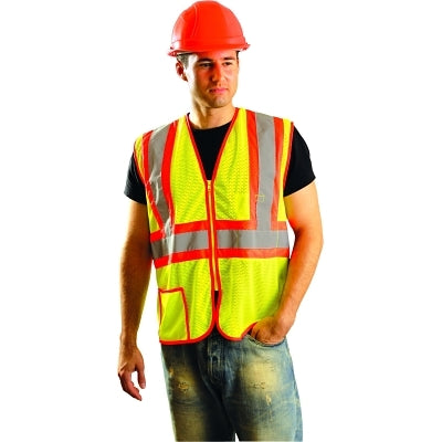 Occunomix Class 2 Mesh Vests, X-Large, Hi-Viz Yellow (561-LUX-SSCLC2Z-YXL)