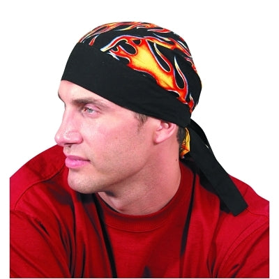 Occunomix Tuff Nougies® Regular Tie Hats, One Size, Big Flames (561-TN5-FLA)