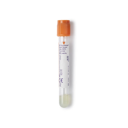 BD Vacutainer® Venous Blood Collection Tube Clot Activator Additive 5 mL BD Hemogard™ Closure Polyethylene Terephthalate (PET) Tube (732877_BX)