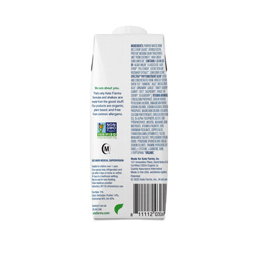 Kate Farms Pediatric Peptide 1.5 Pediatric Oral Supplement Plain Flavor 8.45 oz. Carton Liquid Organic Hydrolyzed Pea Protein (1184932_EA)
