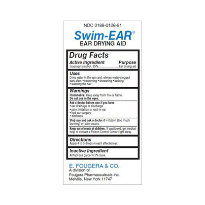 Swim-Ear® Ear Drying Aid 1 oz. Otic Drops 95% Strength Isopropyl Alcohol (498324_EA)