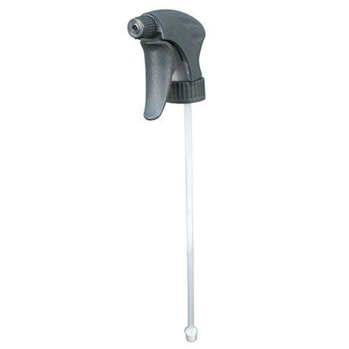Impact® Contour® Chemical Resistant Trigger Sprayer, 1.3 mil, 10 Inch Tube, Gray, 100/Each (IMP5681)