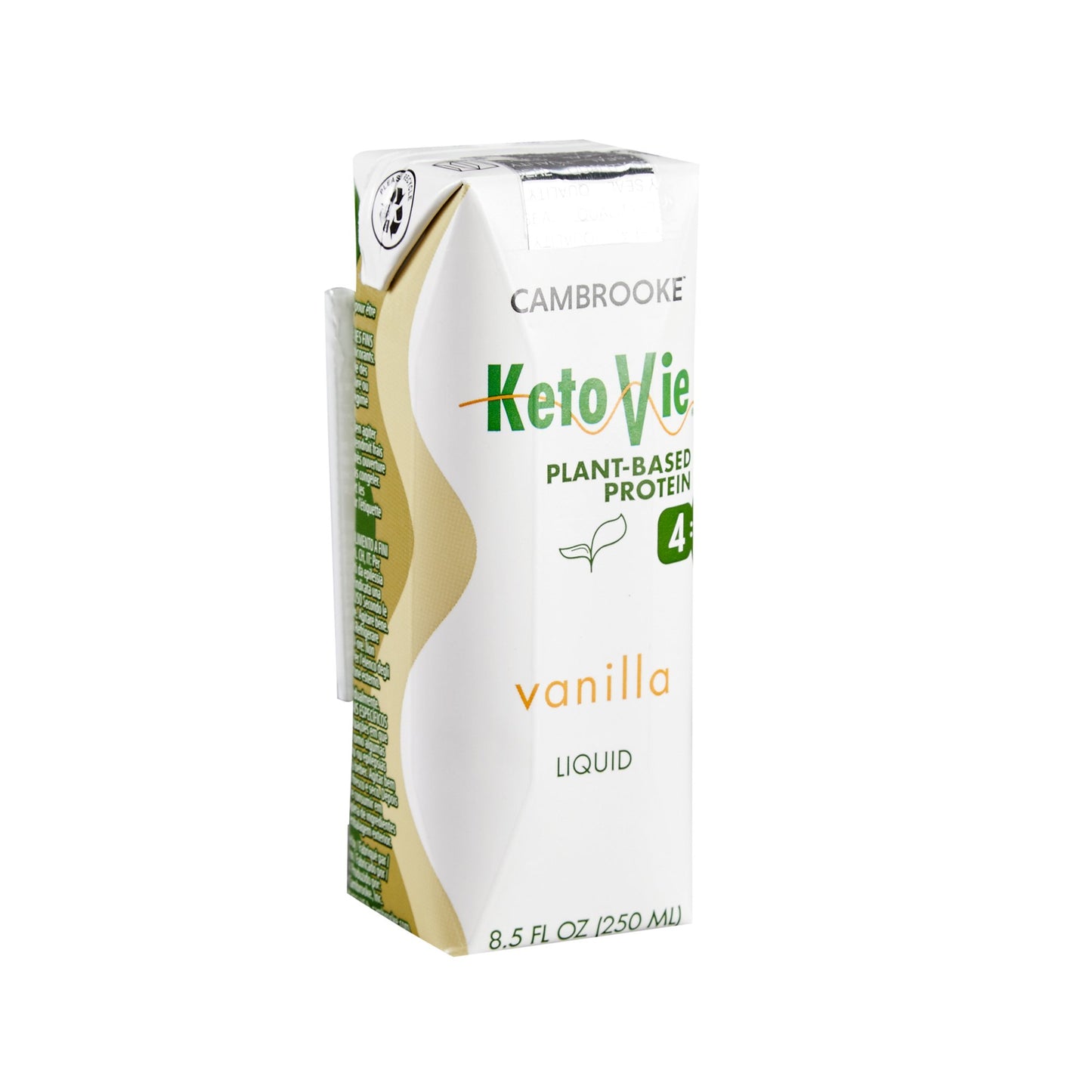 KetoVie® 4:1 Plant-Based Protein Oral Supplement Vanilla Flavor Liquid 8.5 oz. Carton (1205114_CS)