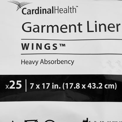 Wings™ Incontinence Liner 7 X 17 Inch Moderate Absorbency Polymer Core One Size Fits Most (165216_CS)