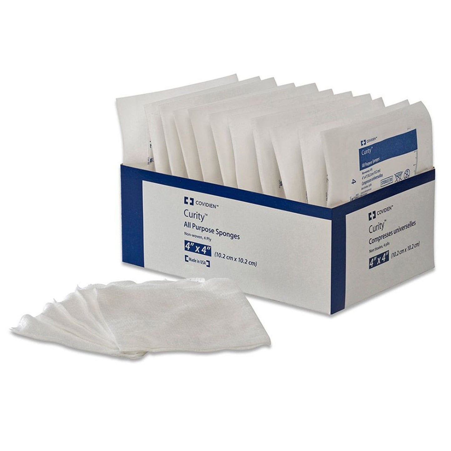 Curity™ Nonwoven Sponge 4 X 4 Inch 4-Ply Sterile 10 per Pouch (401591_PK)