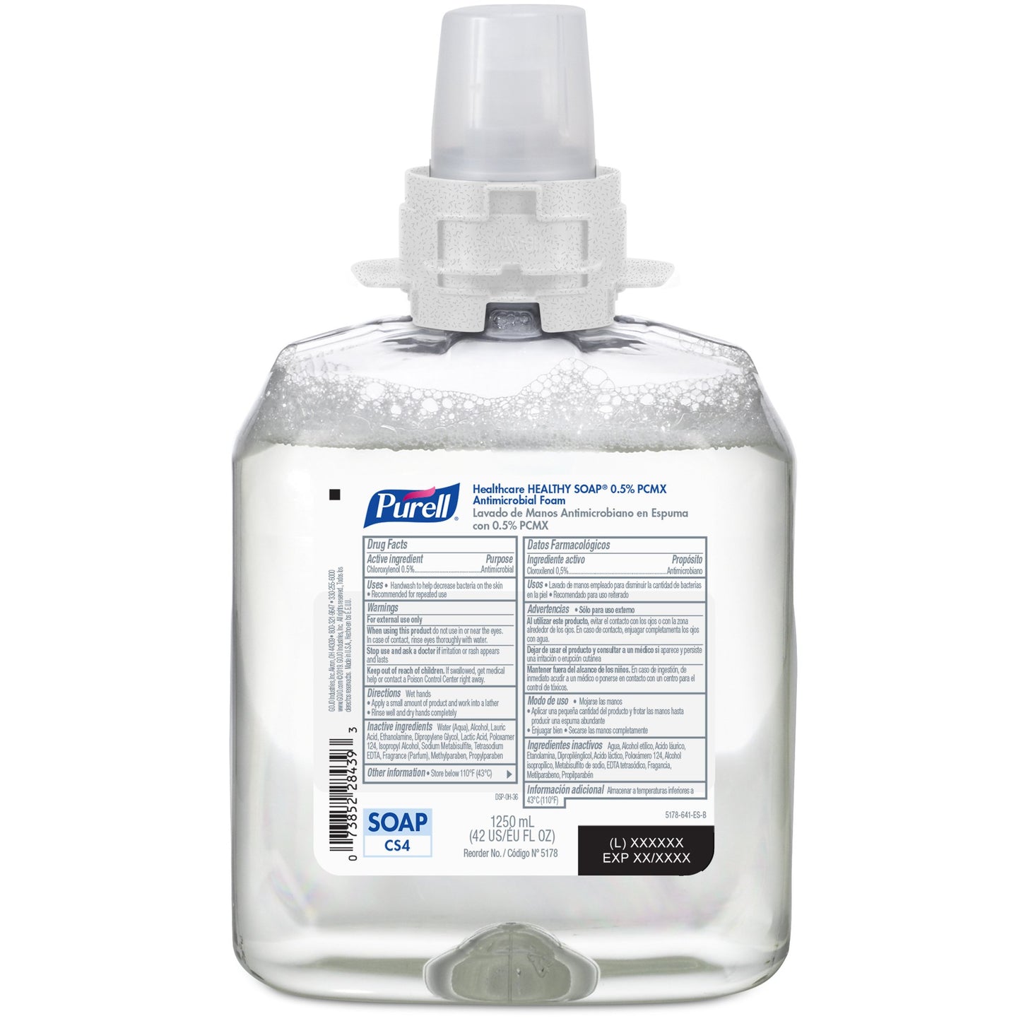 Purell® Healthy Soap® Antimicrobial Soap Foaming 1,250 mL Dispenser Refill Bottle Floral Scent (1169605_CS)