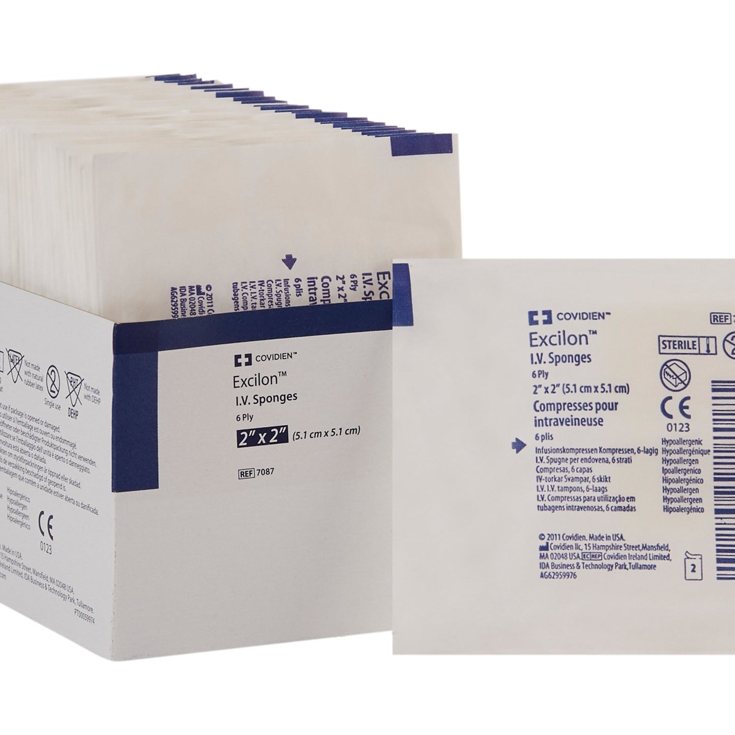 Excilon™ I.V. Sponge Nonwoven 2 X 2 Inch Sterile (453951_CS)