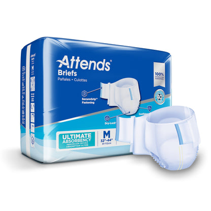 Attends® Advanced Unisex Adult Incontinence Brief Medium Disposable Heavy Absorbency (950223_CS)