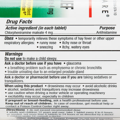 HEALTHSTAR® Allergy Relief 4 mg Strength Tablet 1,000 per Bottle (558678_BT)