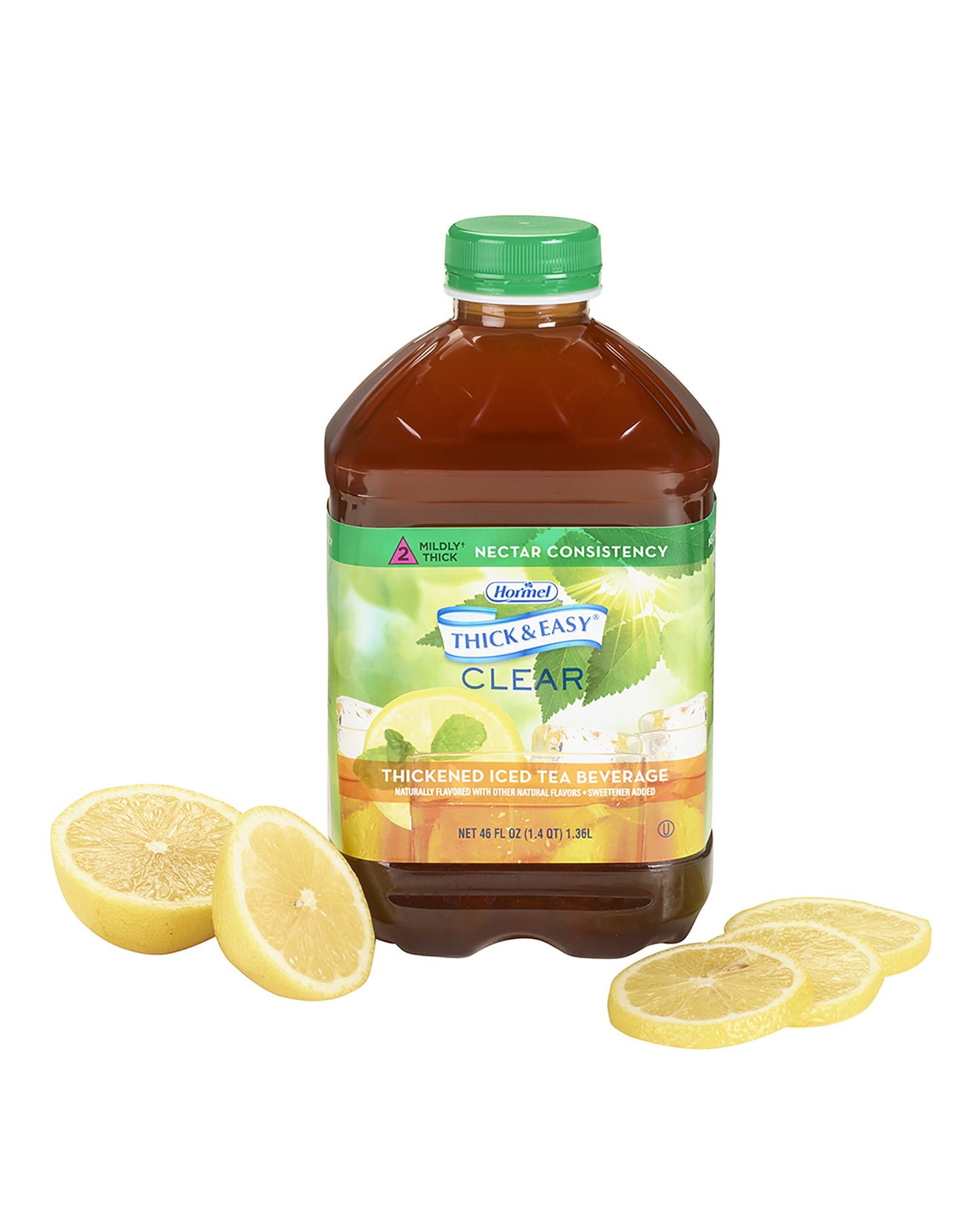 Thick & Easy® Thickened Beverage 46 oz. Bottle Iced Tea Flavor Liquid IDDSI Level 2 Mildly Thick (732809_EA)