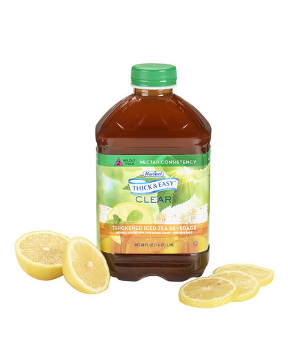 Thick & Easy® Thickened Beverage 46 oz. Bottle Iced Tea Flavor Liquid IDDSI Level 2 Mildly Thick (732809_EA)