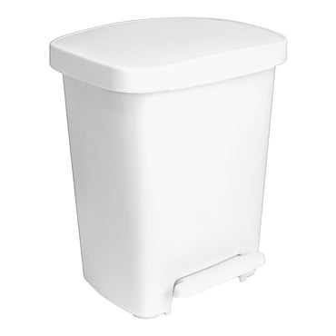 McKesson Trash Can 32 Quart / 8 gal. White Plastic Rectangular (1223706_CS)