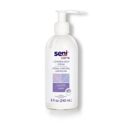 Seni® Care Rinse-Free Body Wash Cream 8 oz. Pump Bottle Light Scent (1163814_EA)