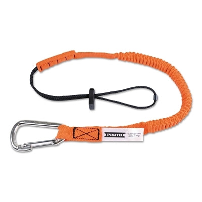 Stanley Bostitch Elastic Lanyard With Stainless Steel Carabiners, 48 in, Hook, 15 lb Load Cap (577-LAN15LBSSCAR)