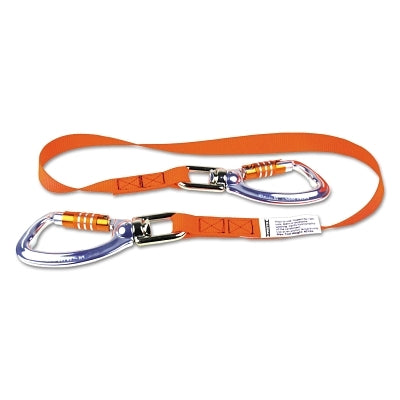 Stanley Bostitch Web Lanyard With Triple Lock Carabiners, 4 ft, 40 lb Cap, Swivel Carabiner (577-LAN40LBD3LKSW)