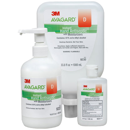 3M™ Avagard™ D Hand Sanitizer 3 oz. Ethyl Alcohol Gel Bottle (406350_EA)