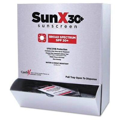 First Aid Only SunX30 Sunscreen Lotion Packet, 25 per Box (579-18-325)