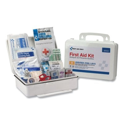 First Aid Only 90562 25 Person First Aid Kit, 89 Pieces, Weather Proof Case (579-90562)