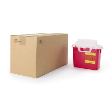BD™ Sharps Container Red Base 12-1/2 H X 10-7/10 W X 6 D Inch Horizontal Entry 2 Gallon (326023_EA)