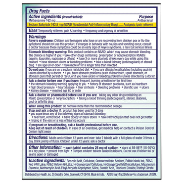AZO® Urinary Tract Defense Urinary Pain Relief 162 mg - 162.5 mg Strength Methenamine / Sodium Salicylate Tablet 18 per Box (1268935_BX)