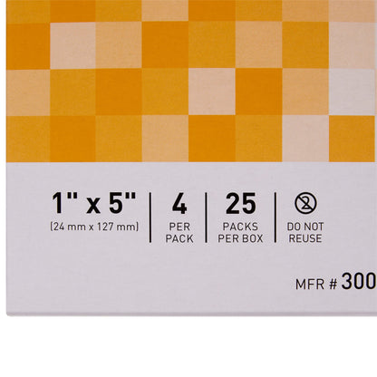 McKesson Skin Closure Strip 1 X 5 Inch Nonwoven Material Flexible Strip Tan (876304_PK)