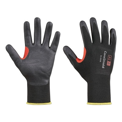 Honeywell CoreShield™ A1/A Coated Cut Resistant Gloves, 10/XL, Nylon Black Liner, Nitrile Micro-Foam Black Coating, 15 ga (582-21-1515B10XL)