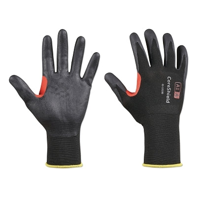 PIP CoreShield™ A1/A Coated Cut Resistant Gloves, 8/M, Nylon Black Liner, Nitrile Micro-Foam Black Coating, 18 ga (582-21-1518B8M)