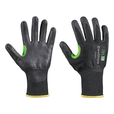 PIP CoreShield™ A4/D Coated Cut Resistant Gloves, 7/S, HPPE/Basalt, Nitrile Micro-Foam, 13 ga, Black (582-24-0513B7S)