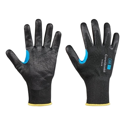 PIP CoreShield™ A6/F Coated Cut Resistant Gloves, 8/M, HPPE/Alloy/Basalt, Smooth Nitrile, 13 ga, Black (582-26-0913B8M)