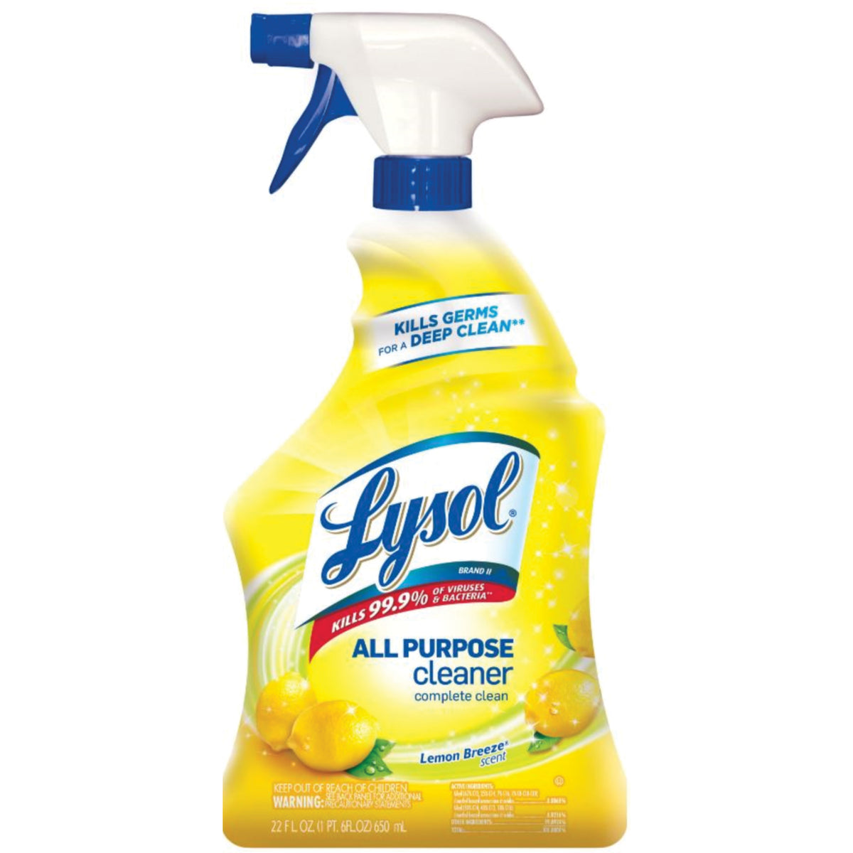 Lysol® Lemon Breeze Liquid All Purpose Cleaner, Clear/Yellow, 32 oz (58345352)