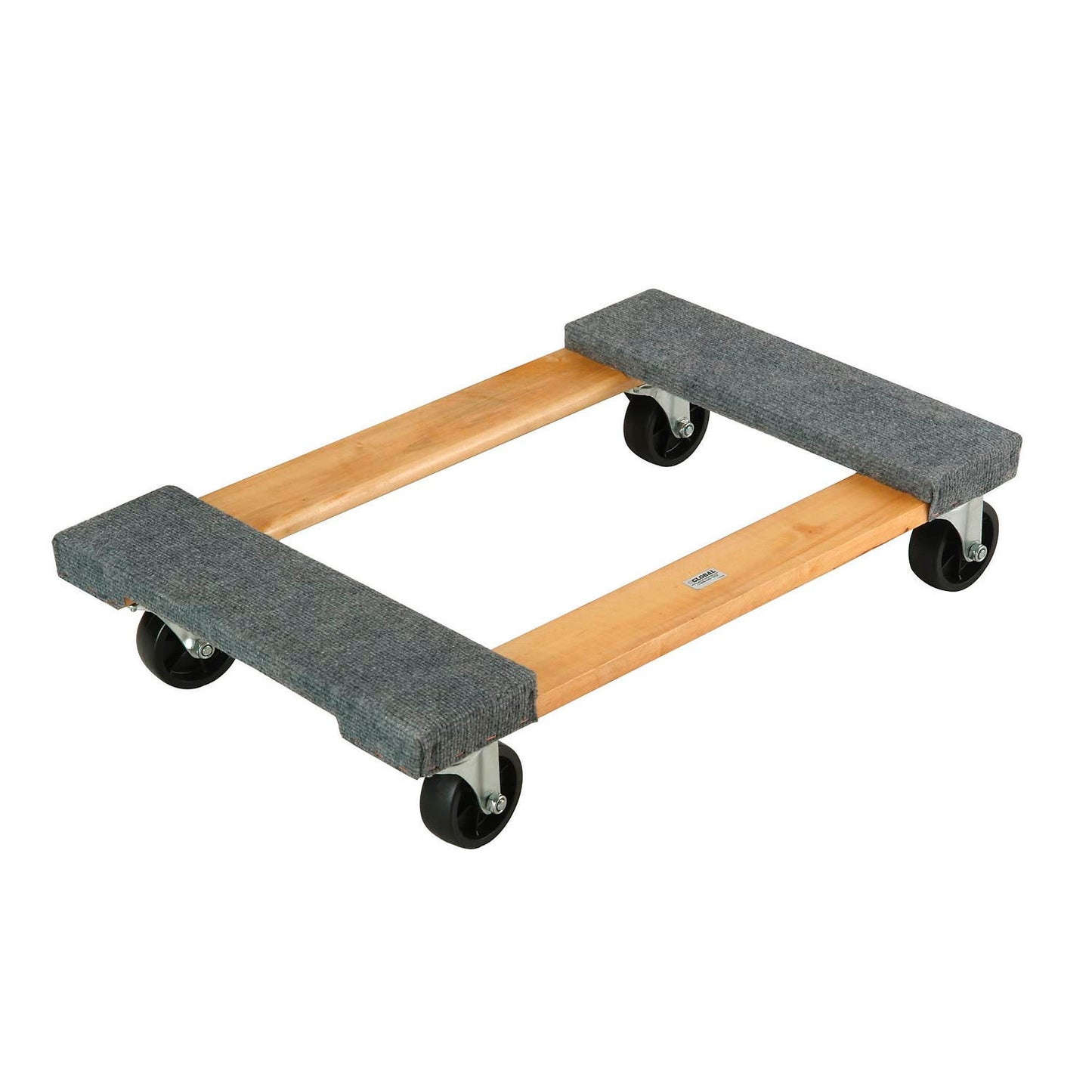 Global Industrial Hardwood Dolly with Carpeted Deck Ends 30 x 18 1200 Lb. Capacity (WB585172)