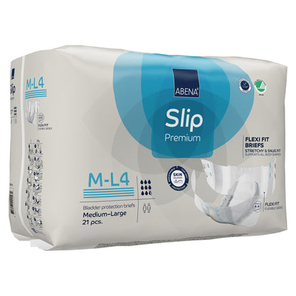 Abena Slip Flexi Fit Unisex Adult Incontinence Brief Medium / Large Disposable Heavy Absorbency (1246192_CS)