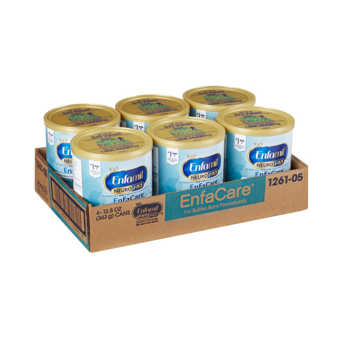 Enfamil® NeuroPro™ EnfaCare® Infant Formula Unflavored 13.6 oz. Can Powder Milk-Based Premature (1114127_CS)