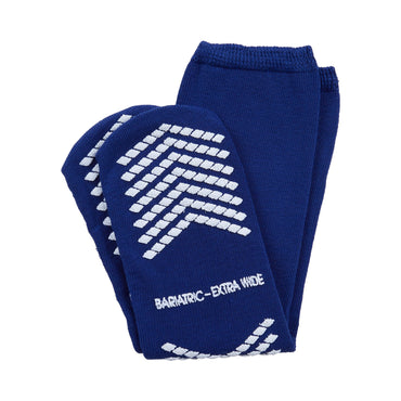 McKesson Slipper Socks Unisex Adult Bariatric / X-Wide Single Tread Single Patient Use Royal Blue (1038462_PR)
